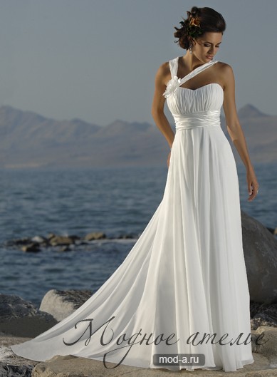 Свадебное платье в стиле Ампир - фото с сайта mod-a.ru