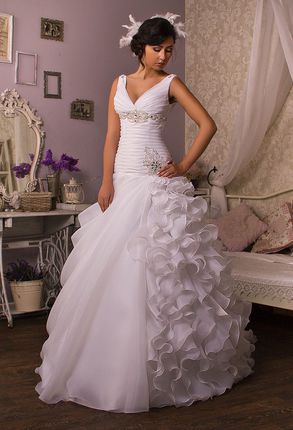 Свадебное платье фасона "Русалка" - фото с сайта madonna-salon.ru